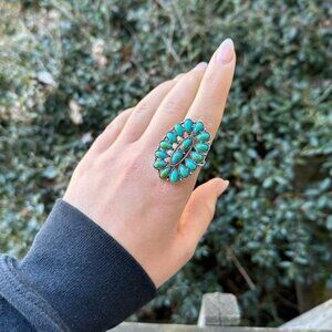 Wild Child Turquoise Cluster Ring